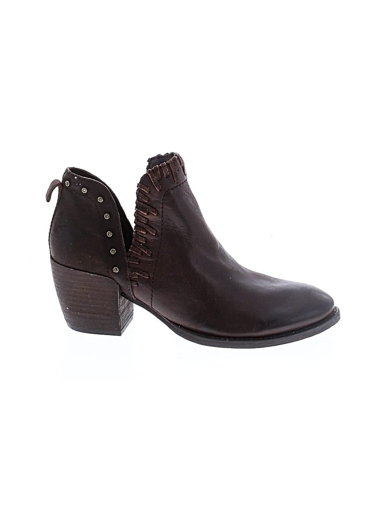 Pre-owned Assorted Brands Ankle Boots In Brown