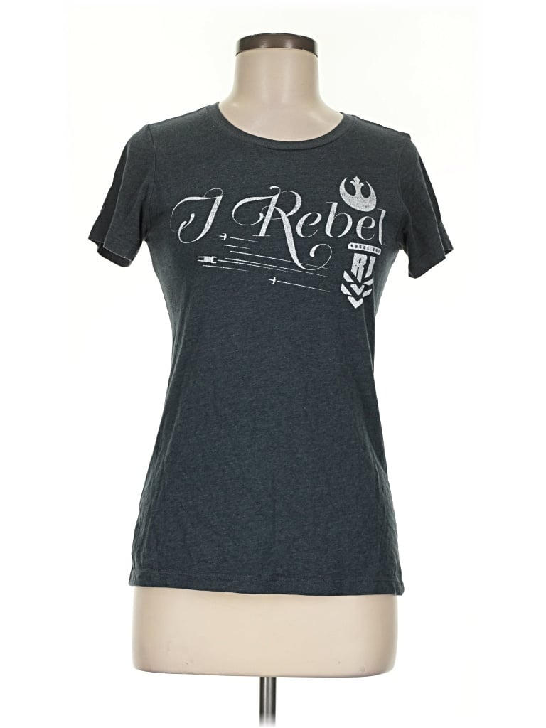 Pre-owned Star Wars Short Sleeve T-shirt In Gray