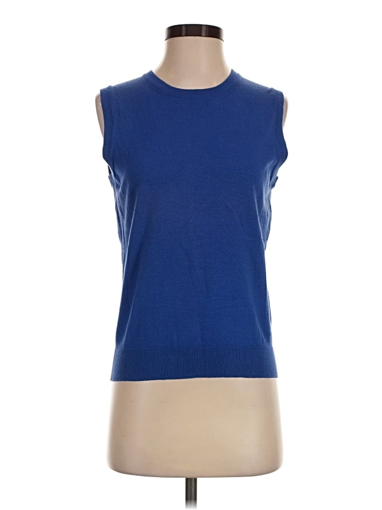 Pre-owned Jcrew Sweater Vest In Blue