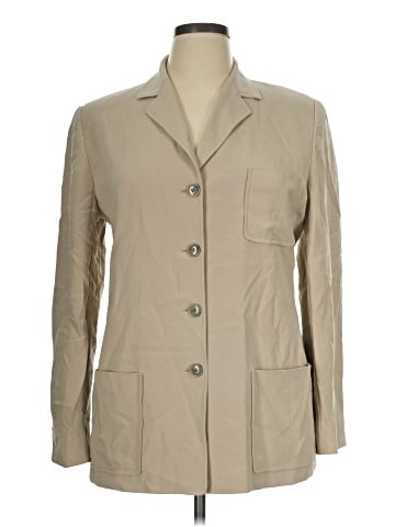 Linda Allard Ellen Tracy Silk Blazer (view 1)