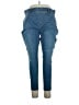 Terra & Sky Solid Blue Jeans Size 1X - photo 1