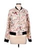 Jolt 100% Polyester Floral Pink Jacket Size L - photo 1