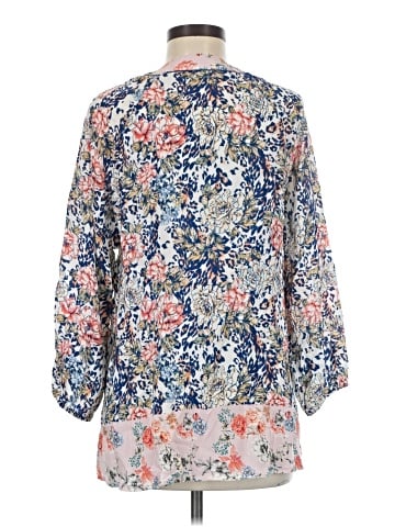 Tolani 3/4 Sleeve Silk Top (view 2)
