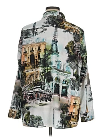Karl Lagerfeld Paris Long Sleeve Blouse (view 2)