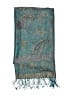 Unbranded Paisley Teal Scarf One size - photo 2