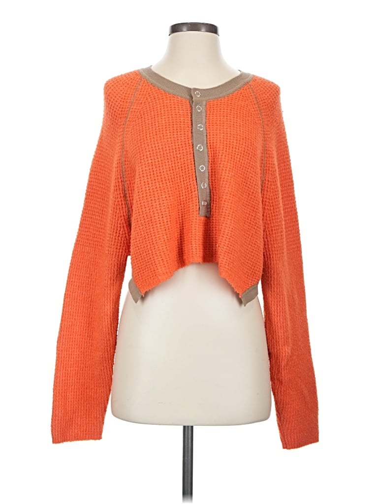 Pre-owned Urban Outfitters Cardigan Sweater In Orange