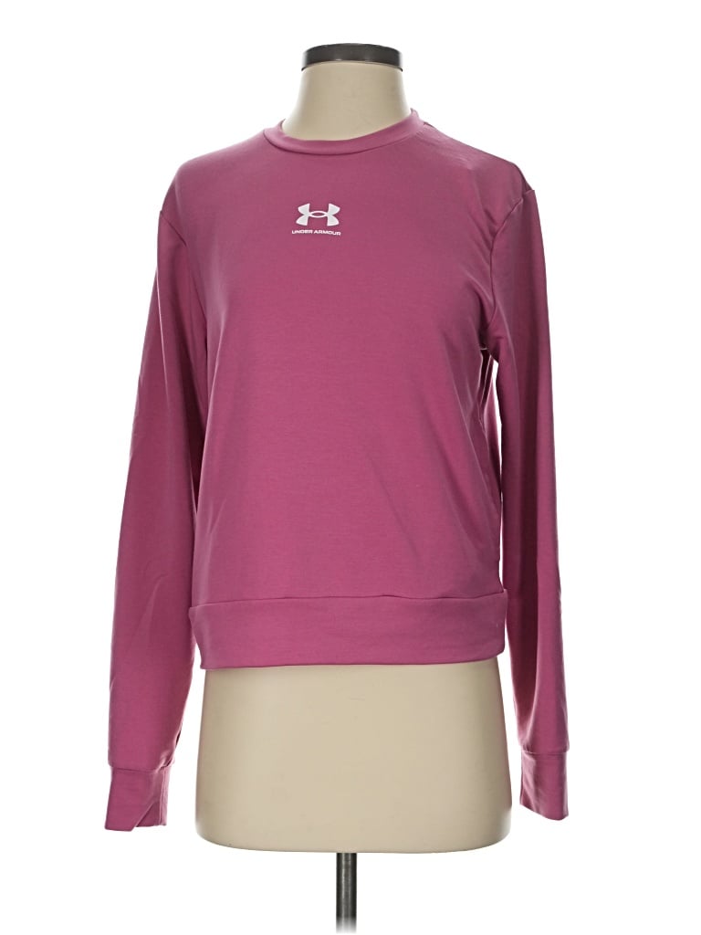 Pre-owned Under Armour Sweatshirt In Pink