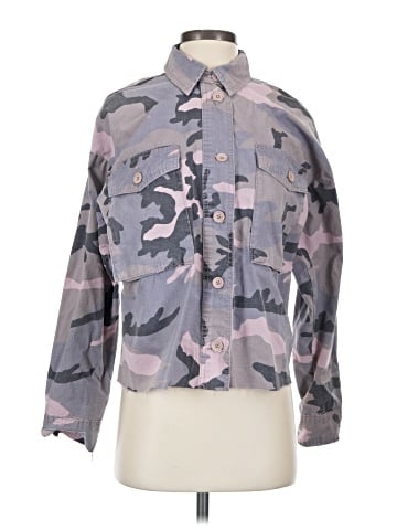 Topshop Long Sleeve Button-Down Shirt (view 1)