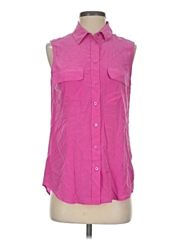Equipment Sleeveless Button-Down Shirt (view 1)