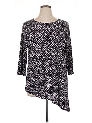Women With Control 3/4 Sleeve Top (view 1)