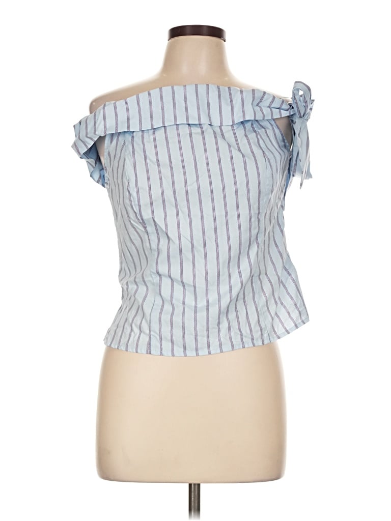 Francesca's Sleeveless Blouse In Blue