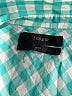 J.Crew Checkered-gingham Teal Long Sleeve Button-Down Shirt Size M (estimated) - photo 7