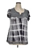 One World Gray Short Sleeve Top Size 1X - photo 1