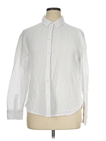 DKNY Jeans Long Sleeve Button-Down Shirt (view 1)