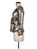 Zara Metallic Silver 3/4 Sleeve Blouse Size M - photo 5