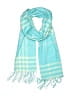 Unbranded Checkered-gingham Teal Scarf One size - photo 1