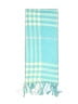 Unbranded Checkered-gingham Teal Scarf One size - photo 2