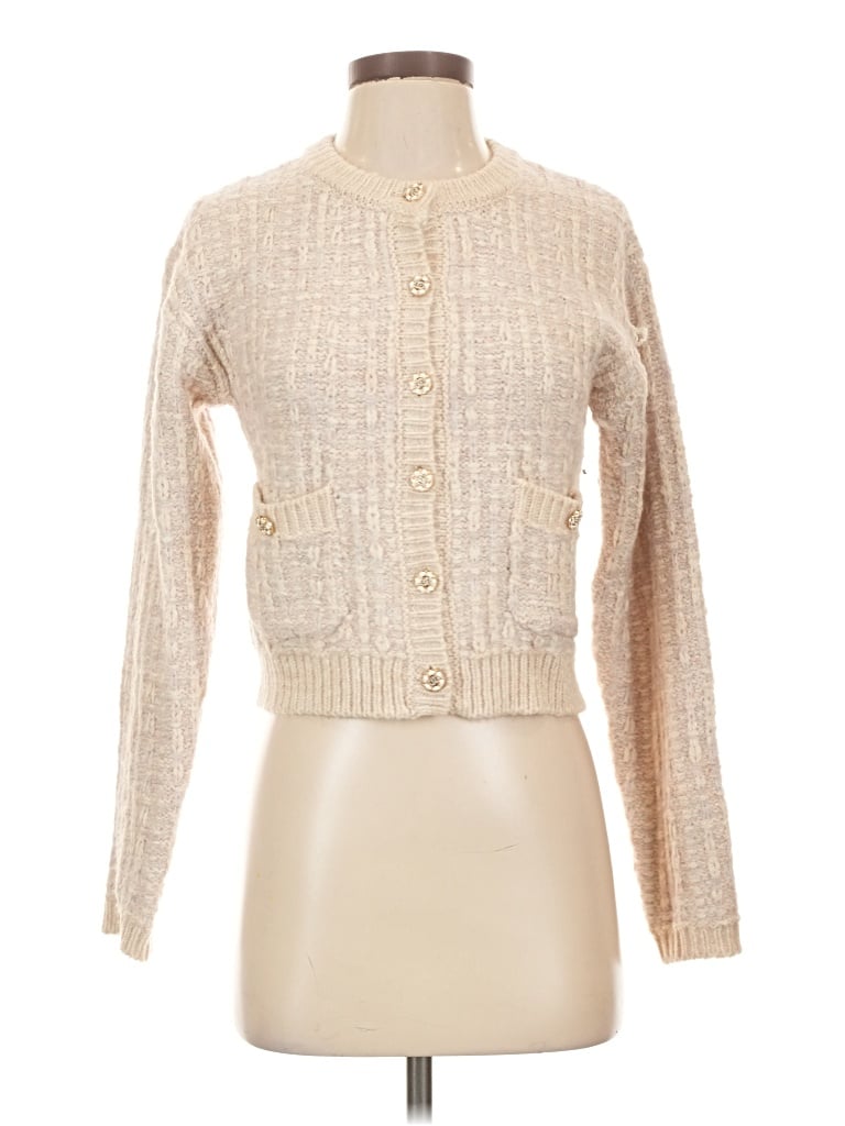 Pre-owned Astr Cardigan Sweater In Ivory