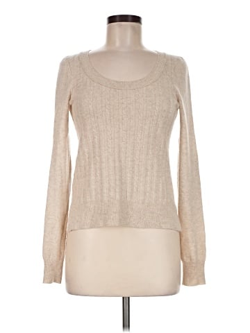 Aqua Cashmere Pullover Sweater (view 1)
