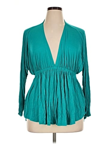 Melissa McCarthy Seven7 Long Sleeve Top (view 1)