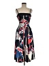 Double Zero Print Blue Cocktail Dress Size M - photo 1