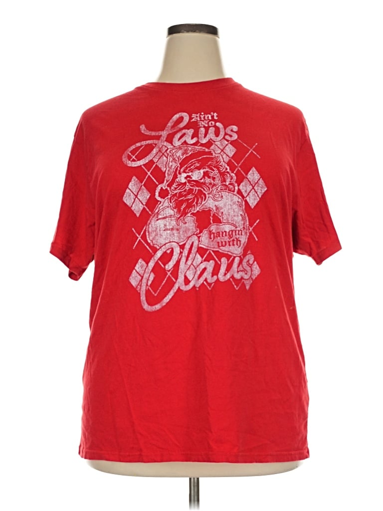 Pre-owned Holiday Time Short Sleeve T-shirt In Red