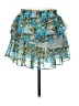 Allison Joy 100% Polyester Floral Blue Casual Skirt Size M - photo 1