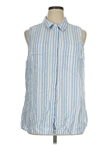 Dana Buchman Sleeveless Button-Down Shirt (view 1)