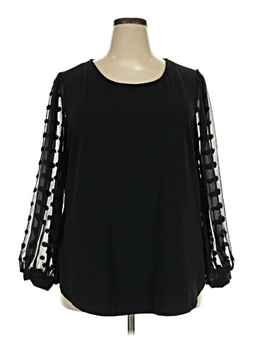 Adrianna Papell Long Sleeve Blouse (view 1)