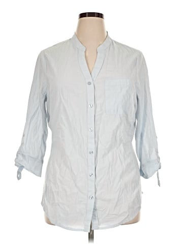 Ci Sono 3/4 Sleeve Button-Down Shirt (view 1)