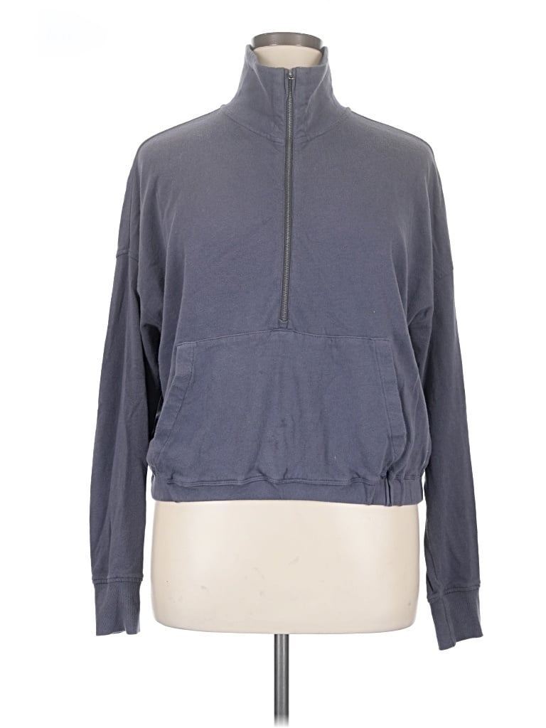 Pre-owned Vuori Zip Up Hoodie In Gray