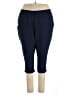 Woman Within Solid Blue Active Pants Size 3X - photo 1