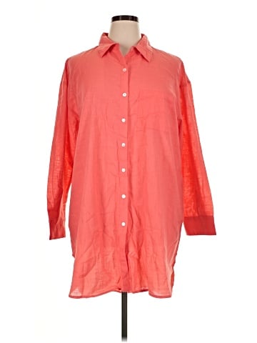 Club Z Collection 3/4 Sleeve Button-Down Shirt (view 1)