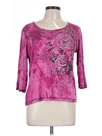 Christopher & Banks 3/4 Sleeve T-Shirt (view 1)