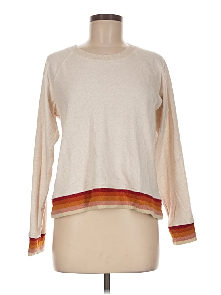 Pre-owned Faherty Sweatshirt In Ivory