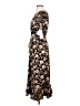 Perceptions Floral Brown Casual Dress Size S - photo 5