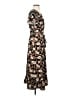 Perceptions Floral Brown Casual Dress Size S - photo 4