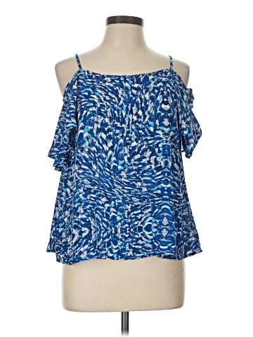 Aqua Sleeveless Blouse (view 1)