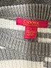 CATHERINE Catherine Malandrino 100% Acrylic Stripes White Silver Pullover Sweater Size S - photo 7