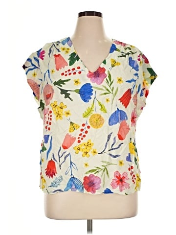 RACHEL Rachel Roy Short Sleeve Blouse (view 1)
