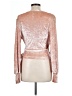 Akira Silver Long Sleeve Blouse Size L (estimated) - photo 2