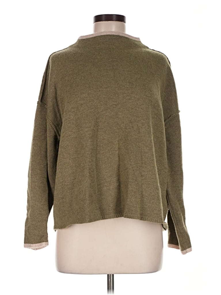 Pre-owned Sara Campbell Wool Pullover Sweater In Green