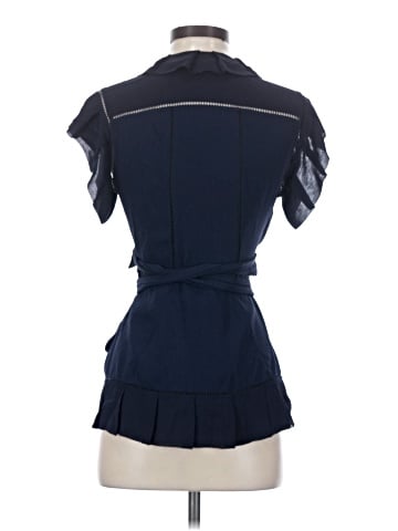 Diane von Furstenberg Short Sleeve Silk Top (view 2)