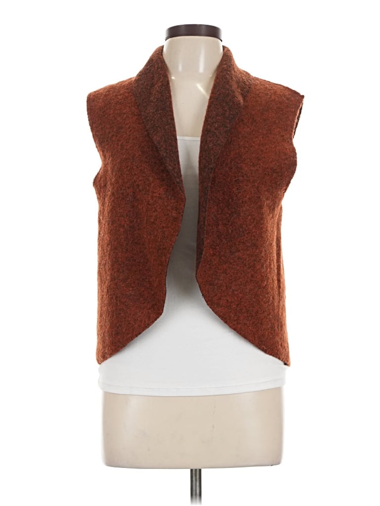Pre-owned Cut Loose Sweater Vest In Brown
