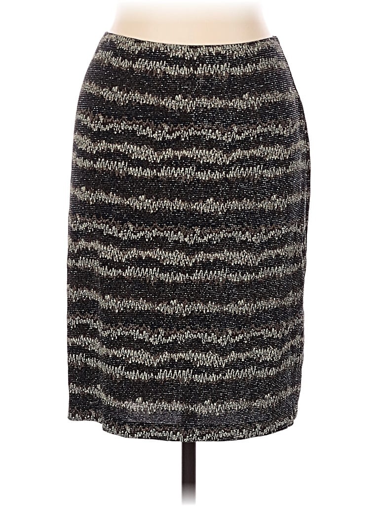 Pre-owned Chico's Design Formal Skirt In Gray