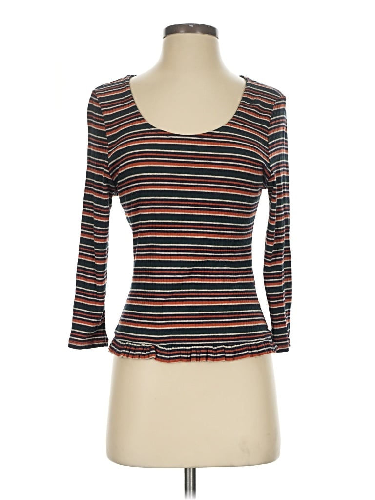 Pre-owned Alya 3/4 Sleeve T-shirt In Brown