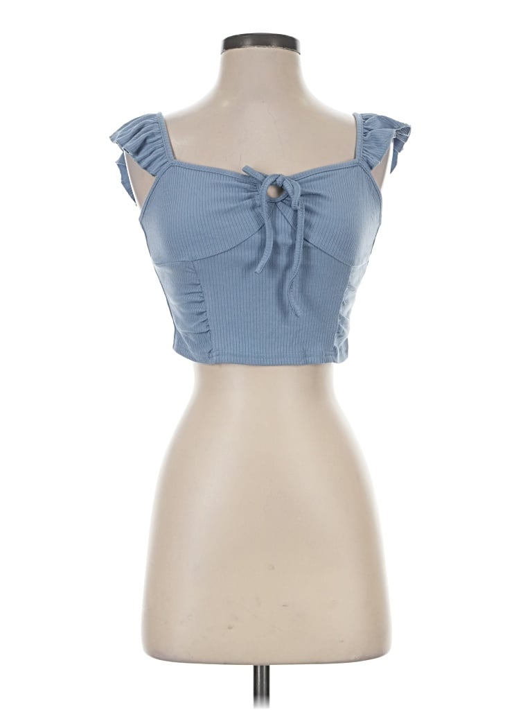 Pre-owned Cider Sleeveless Blouse In Blue