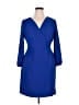 J.Crew 100% Polyester Blue Casual Dress Size 14 - photo 1