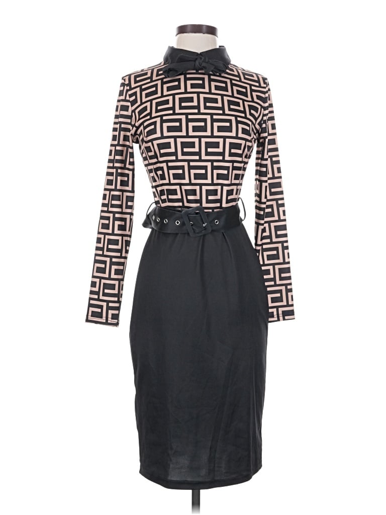 Pre-owned Chicme Casual Dress In Black