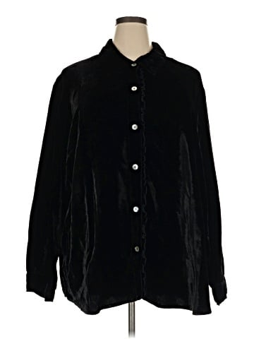 AKS by Amy K Su Long Sleeve Button-Down Shirt (view 1)